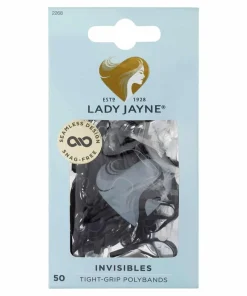 Lady Jayne Snagless Elastomer Elastics 50 Pack – Black