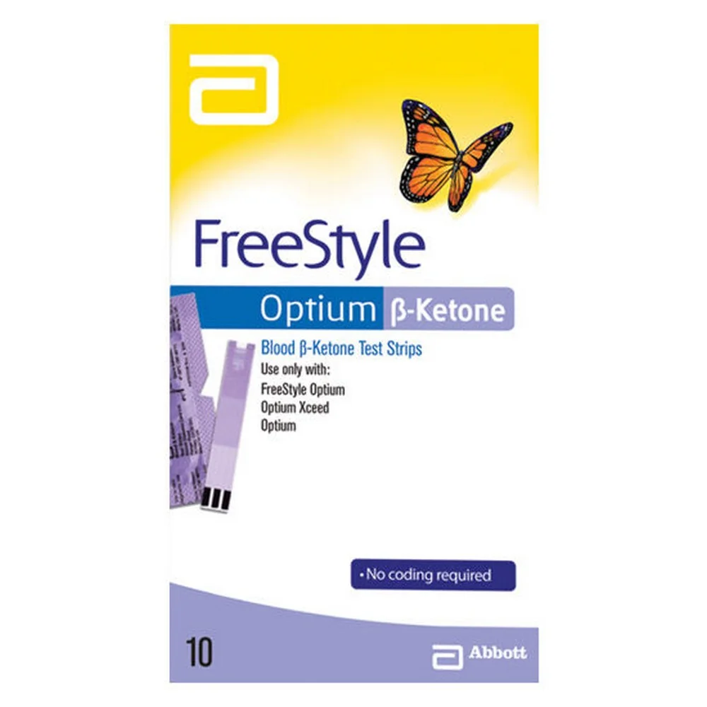 Abbott FreeStyle Optium Blood Ketone Test Strips – 10 Pack Exp10/24 – NEW IN BOX,Abbott FreeStyle Optium – 10 sztuk Exp10/24 – NOWOŚĆ W PUDEŁKU